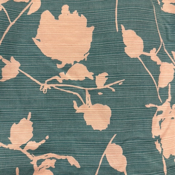 Boden teal & white graphic print pencil skirt US 6R - Picture 2 of 9